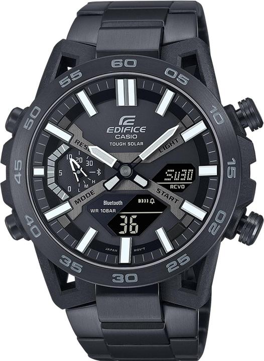 Casio ECB-2000DC-1BEF (Funkuhr, Gangreserveanzeige, 48 mm)