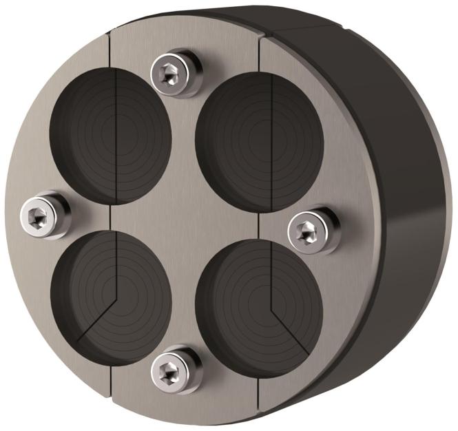 Produktbild Hauff Ringraumdichtung HRD 100-SG-4/8-30 für 4 Kabel D 8-30mm