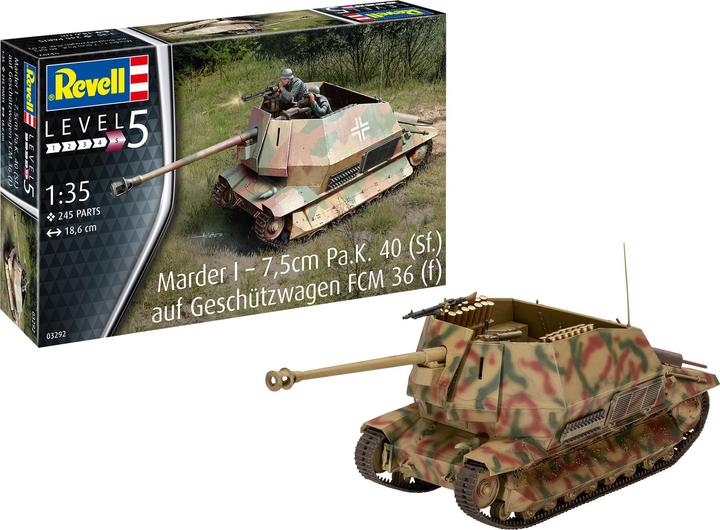 Actual product image Revell Marder I on FCM 36 base