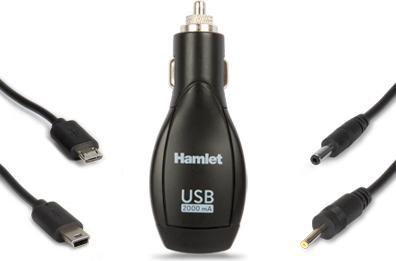 Image du produit Hamlet Kit de chargeur universel 4-en-1 pour smartphone et tablette avec 4 connecteurs