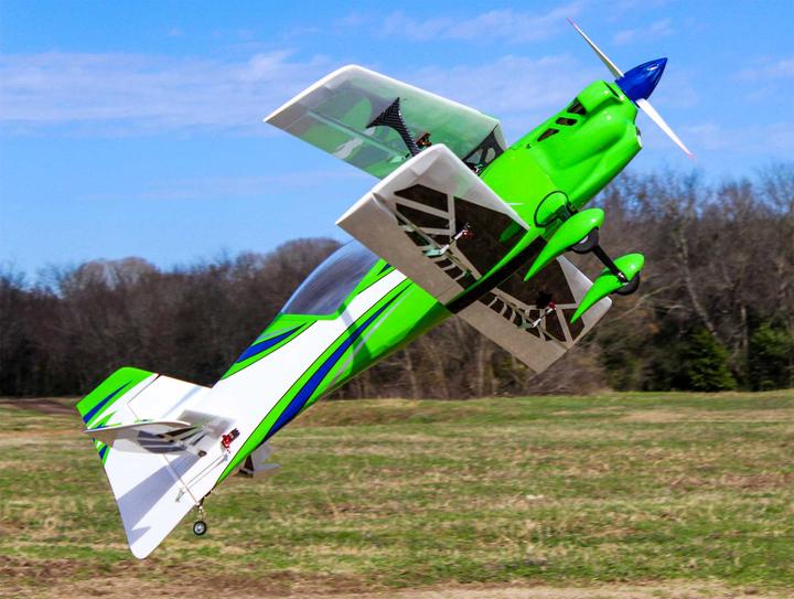 Produktbild Extremeflight-RC Peregrine 53" grün/weiss Doppeldecker ARF