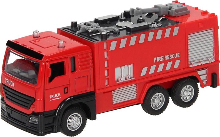 Produktbild Zurückziehbares Feuerwehrauto mit rotem Licht und Ton