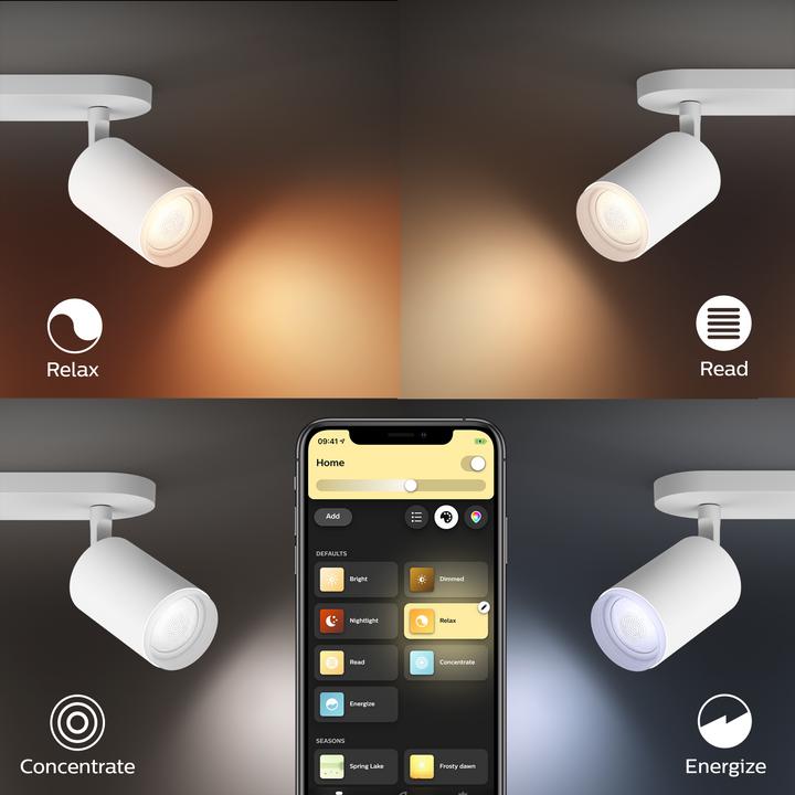 Actual product image Philips Hue Fugato Base BT (1400 lm, GU10)