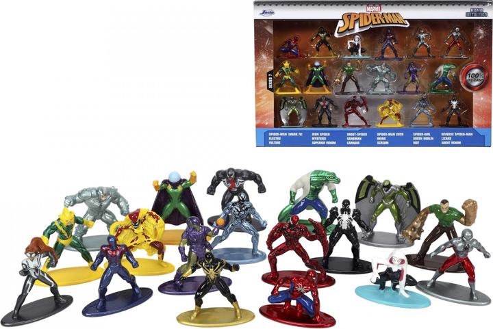 Actual product image Jada Marvel Spiderman Wave 7 Set