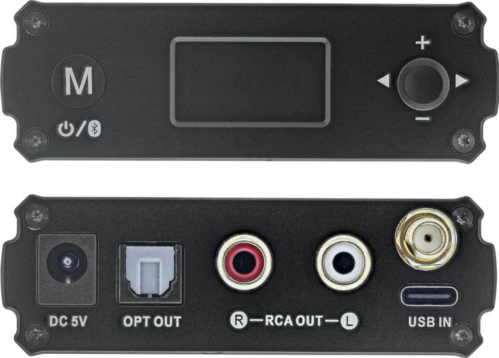 Produktbild InLine Bluetooth 5.1 HiFi-Receiver & USB DAC, mit LCD (Empfänger)