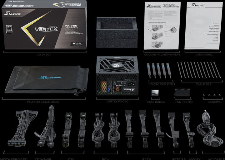 Image du produit Seasonic VERTEX PX-750 ATX3.0 750W VERTEX PX-750 (750 W)