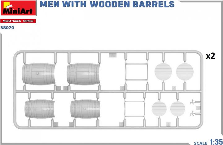 Immagine prodotto 1:35 Fig. set Uomini con barili di legno (2)