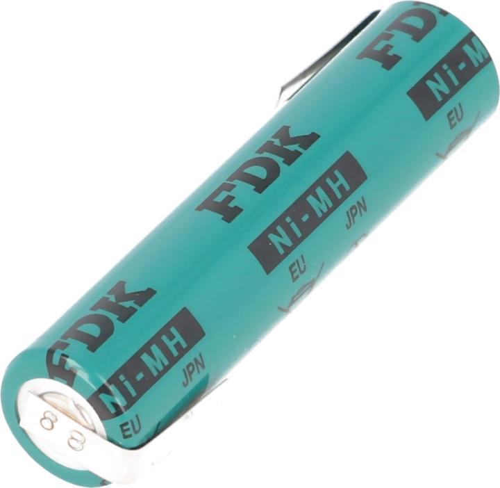 Actual product image FDK Akku Sanyo HR-AAAU NiMH Akku Micro AAA Flattop mit Lötfahne Z-Form (AAA, 730 mAh)