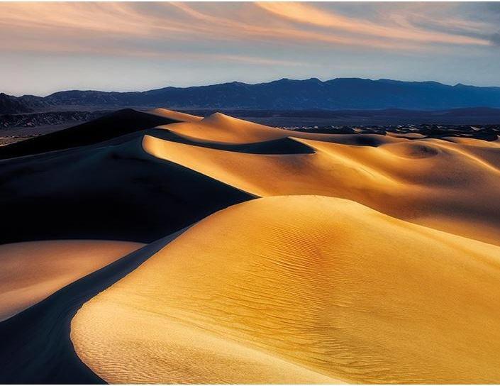 Actual product image Dennis Frates Framed canvas print Death Valley First Light (60 x 80 cm)