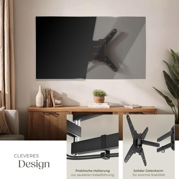 Image du produit tectake Support TV mural (Mur, 55", 100 kg)