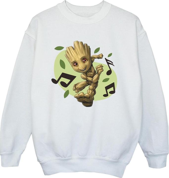 Guardians Of The Galaxy Groot Musical Notes Sweatshirt Jungen