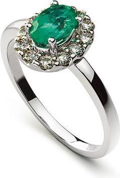 Natsumi Schmuck WEISSGOLDRING 18K/750 0.74 CT. MIT 12 BRILLANTEN
