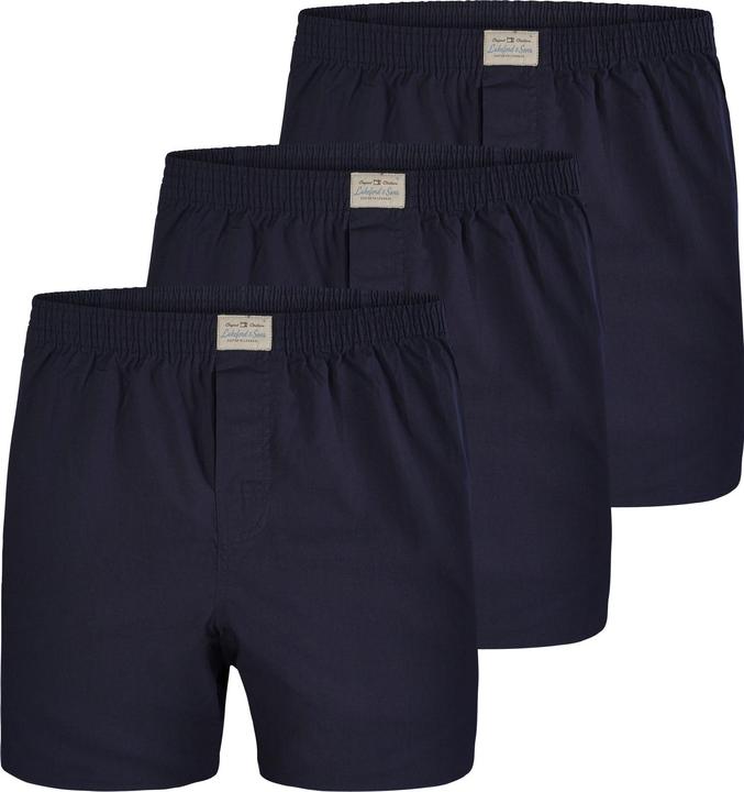 Lakeford & Sons Web Boxershorts 3-Pack 'Uni Dyed' (XL, 3er Pack)