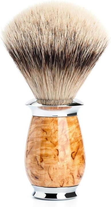 Actual product image Mühle Shaving set, 3-piece, shaving brush with silver tip badger tip, HANDCRAFTED (Shaving brush)