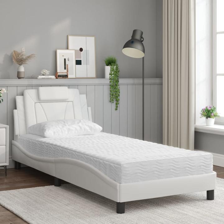 Produktbild VidaXL Bett mit Matratze 80 x 200 cm Kunstleder (80 x 200 cm)