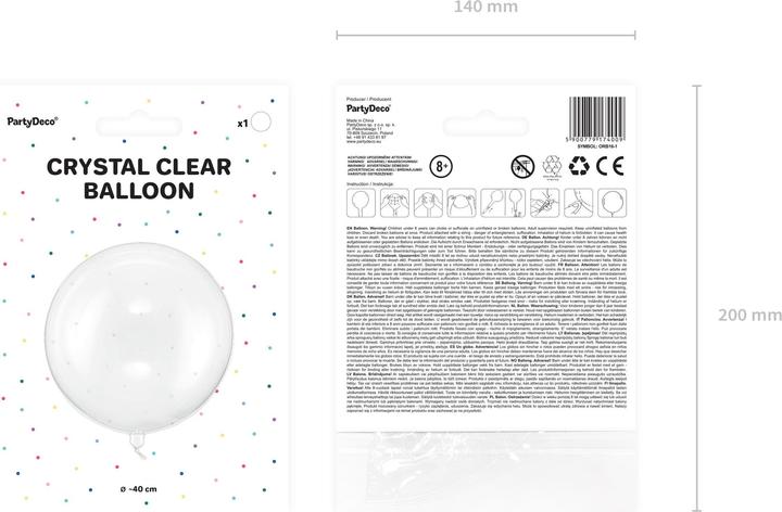 Produktbild Partydeco Ballon Sphere (1 x)