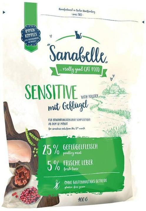 Produktbild Sanabelle Trockenfutter Sensitive Geflügel, 0.4 kg, Tierbedürfnis (Adult, 1 Stk., 400 g)
