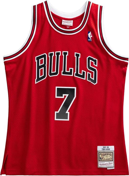 Actual product image Mitchell & Ness Swingman Mesh Jersey Chicago Bulls 1997-98 Toni Kukoc - L (L)
