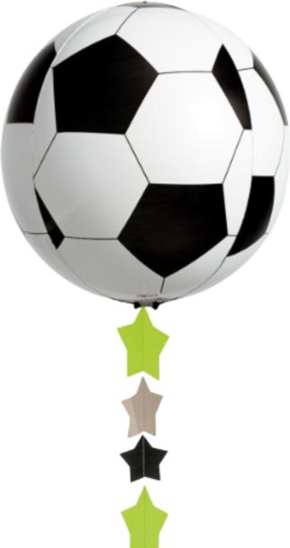 Produktbild CreaDiva Geschenkballon Fussball GLOBE 4D 40cm (1 x)