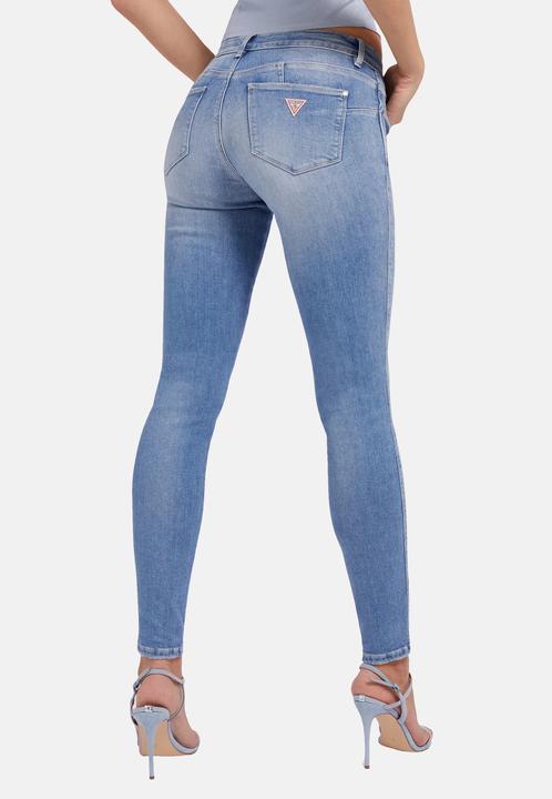 Produktbild Guess Jeans Skinny-Fit-Jeans CURVE X mit Label-Patch im 5-Pocket Style (W24/L32)