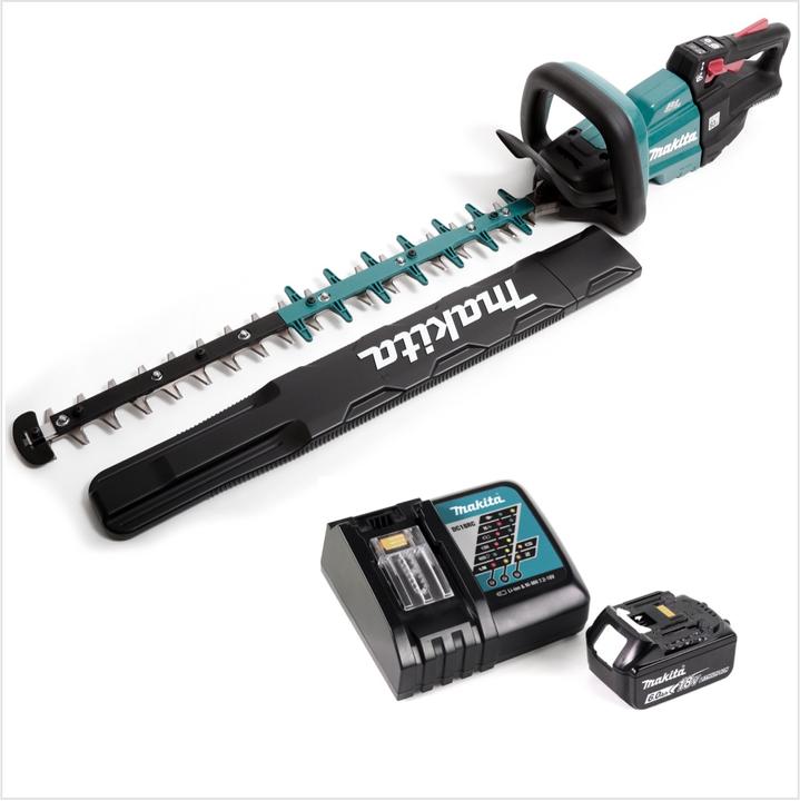 Productafbeelding Makita DUH 601 RG1 snoerloze heggenschaar 18V 60cm borstelloos + 1x accu 6.0Ah + lader (Draadloze heggenschaar)