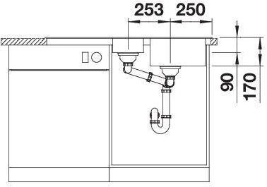 Actual product image Blanco Tipo II 6 S (Fitted sink, 100 cm, 50 cm)