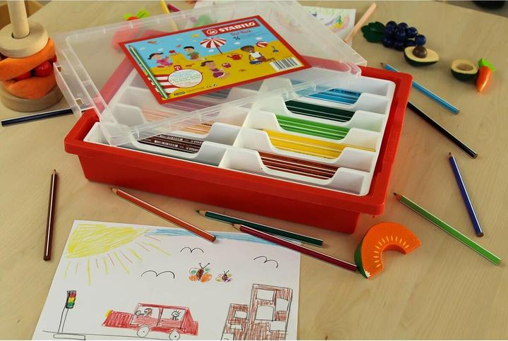 Produktbild STABILO Dreikant-Buntstift - Trio dick - 96er Box - mit 12 verschiedenen Farben (Mehrfarbig, 96 x)