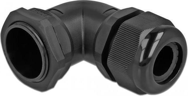 Produktbild Delock Kabelverschraubung 90° gewinkelt PG29 schwarz