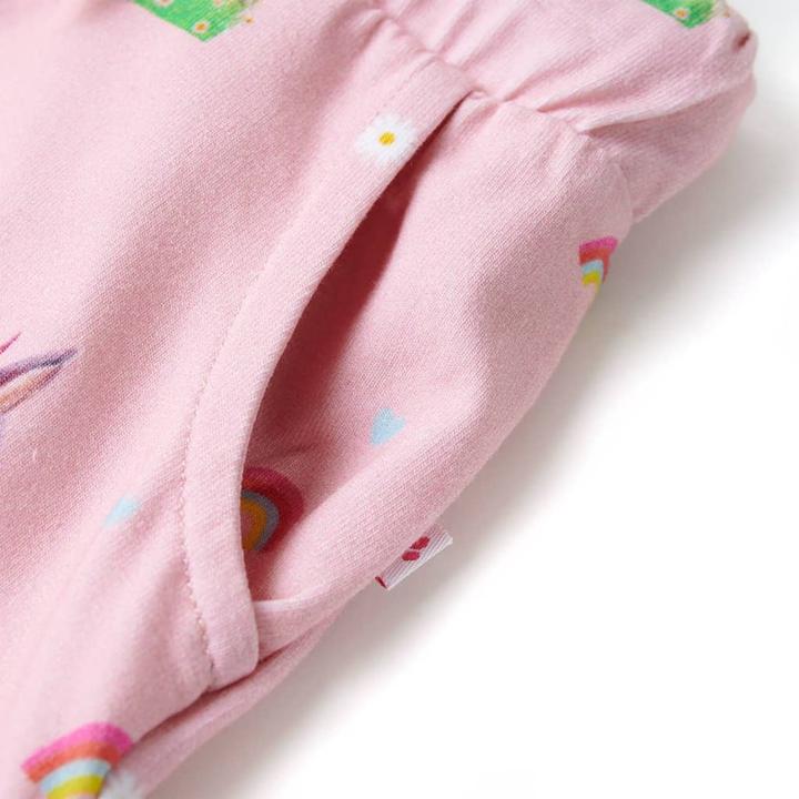 Actual product image VidaXL Children's shorts with drawstring Light pink 92,Material: 92 (92)