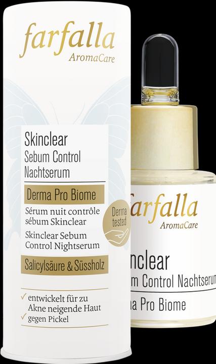 Produktbild Farfalla Skinclear Sebum Control Nachtserum Pip Fl 15 ml (15 ml)
