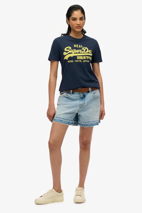 Produktbild Superdry Figurbetontes T-Shirt in Neonfarben mit Vintage-Logo (12)