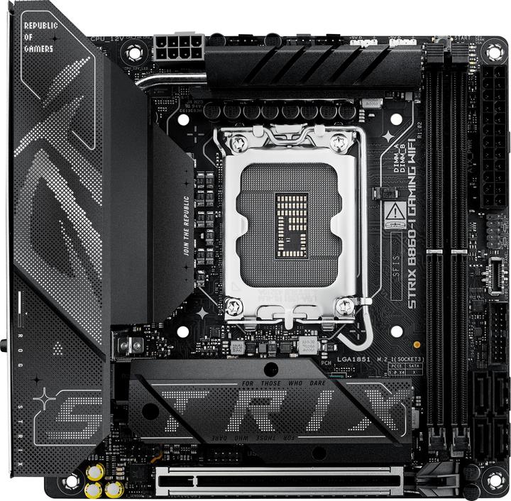 Immagine prodotto ASUS ROG STRIX B860-I GAMING WIFI (LGA 1851, Intel B860, Mini-ITX)