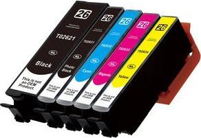 Image du produit Hermex Cartouche d'encre compatible XL pour Epson Expression Premium XP-820 (M, C, Y, PBK, CF)