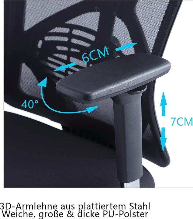 Actual product image Ticova Desk chair with lumbar support