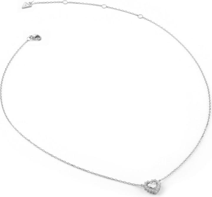 Guess 16-18" JARDIN HEART & CRYS NK Halskette (Silber 925)