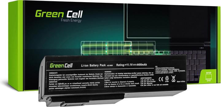 Image du produit GreenCell AS08 - Batterie - ASUS - G50 G51 G60 M50 M50V N53 N53SV N61 N61VG N61JV (6 cellules, 4400 mAh)
