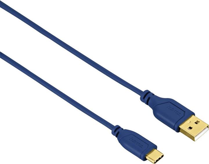 Actual product image Hama USB-C cable "Flexi-Slim (0.75 m, USB 2.0)