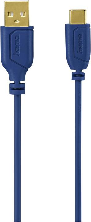 Actual product image Hama USB-C cable "Flexi-Slim (0.75 m, USB 2.0)