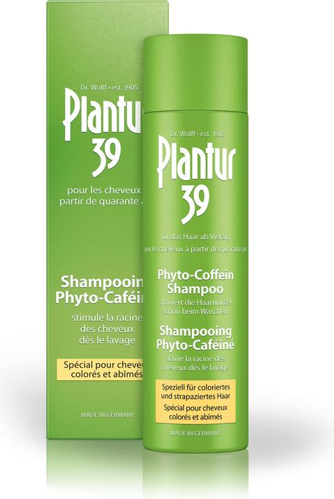 Actual product image Plantur 39 Phyto-Caffeine Shampoo For coloured and stressed hair (250 ml, Liquid shampoo)