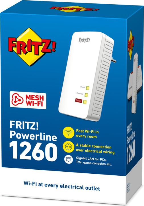Actual product image AVM FRITZ! Powerline 1260E Edition International (P) (1200 Mbit/s)