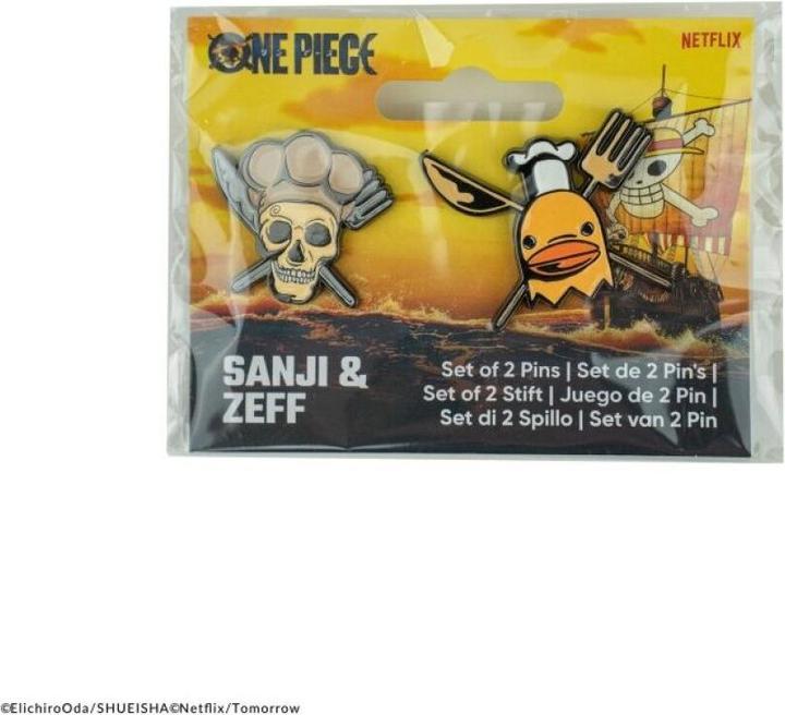 Produktbild Cinereplicas One Piece Ansteck-Pins 2er-Pack Sanji & Zeff