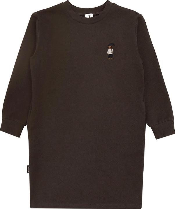 Hebe Warmes Sweatshirt-Kleid mit gesticktem Bär