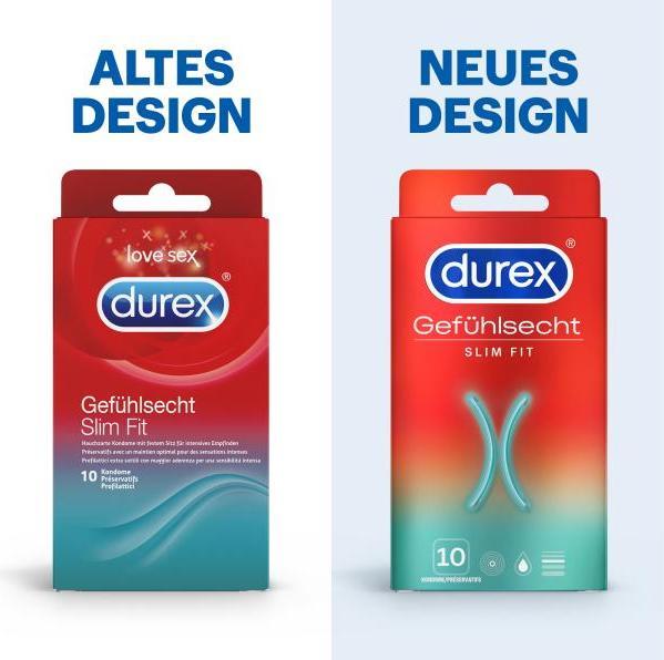 Image du produit Durex Gefühlsecht Slim Fit (10 pcs)