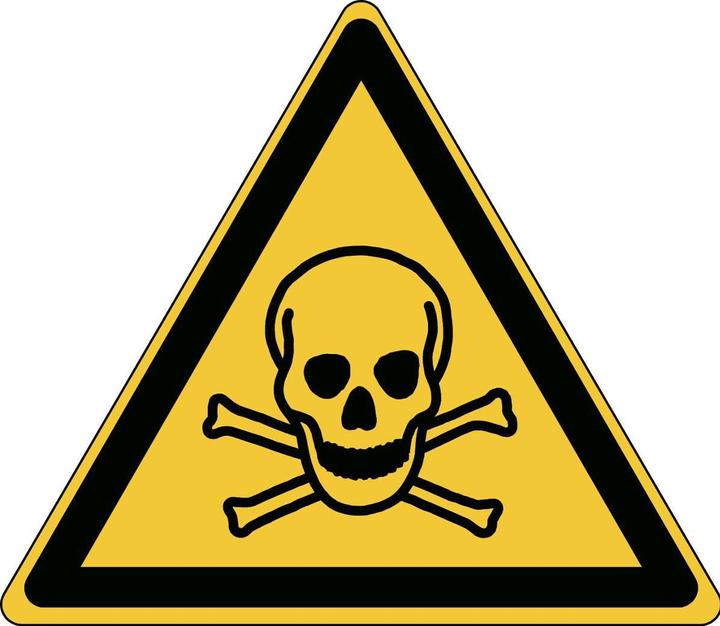 Actual product image Brady ISO safety sign - Warning of toxic substances
