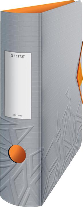 Produktbild Leitz Ordner Active Urban Chic, 180 Grad, 82 mm, stone DIN A4, abgerundeter Rücken, aus Polyfoam, Du (A4, 82 mm, 1 Stück)