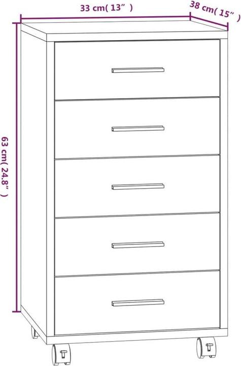 Produktbild VidaXL Jaxxon (33 x 38 x 63 cm)