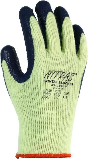 Produktbild Nitras Kälteschutzhandschuhe Winter Blocker Grösse 9 gelb/blau EN 388, EN 511 PSA-Kategorie II (9)