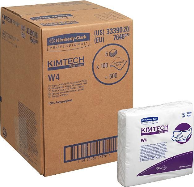 Image du produit KIMTECH PURE* W4 lingettes (100 pcs)