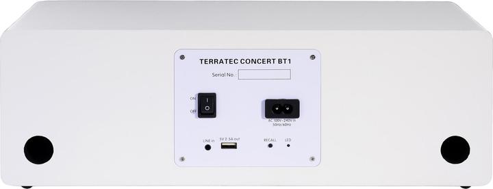 Image du produit Terratec CONCERT BT 1 blanc Haut-parleur Bluetooth (12 h, Fonctionnement sur batterie, Fonctionnement sur piles, Alimentation via port USB)