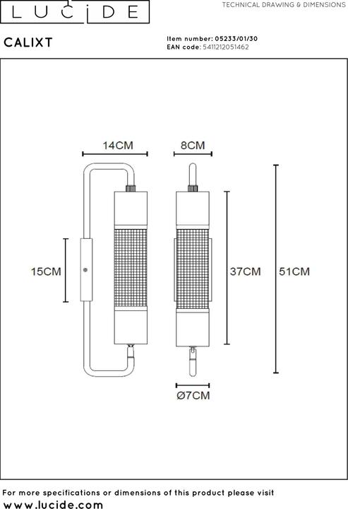 Image du produit Lucide Calixt (E27)